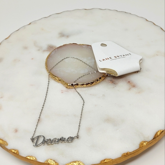 Lane Bryant Jewelry - NWT Lane Bryant "Dreamer" silver tone chain necklace